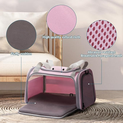 PETSFIT Cat Carrier for Large Cats, Dog Carriers for Small Dogs Under 25 Lbs - Image 4