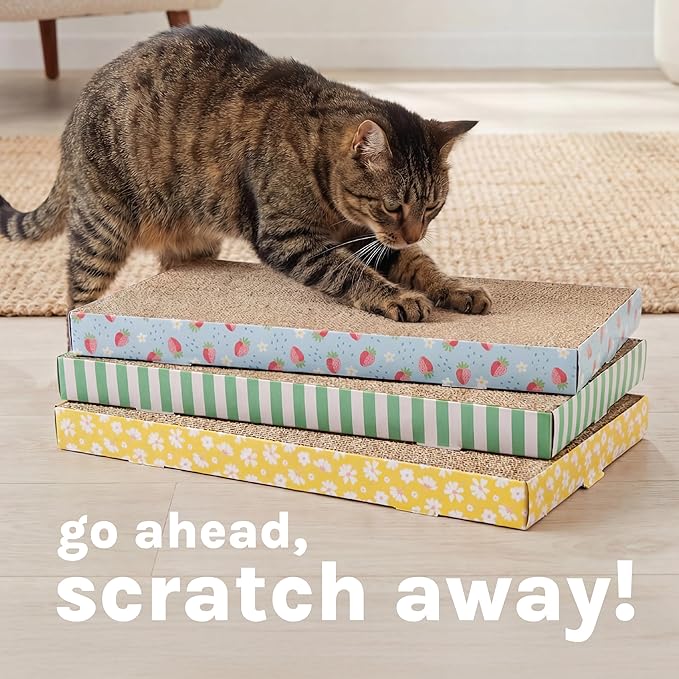 Kitty City 3-Pack XL Double Sided Corrugate Cat Scratcher Pads - Image 8