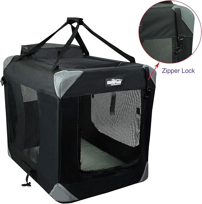 EliteField 3-Door Folding Soft Dog Crate - Image 2