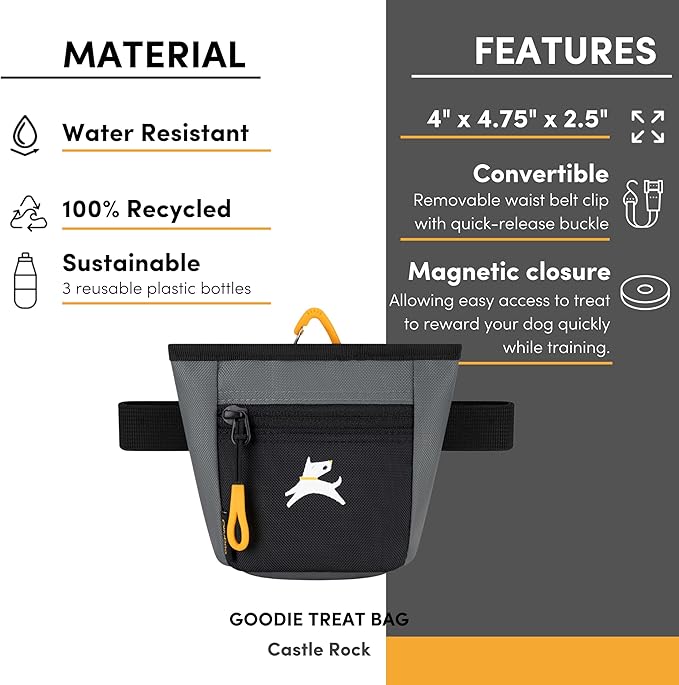 OllyDog Goodie Treat Bag, Dog Treat Pouch, Waist Belt Clip - Image 6