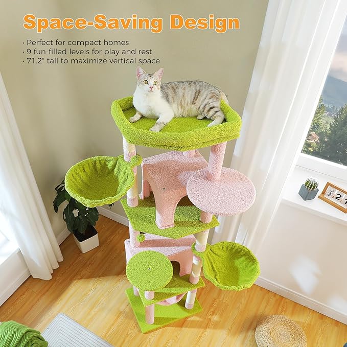 MUTTROS 71.2" Large Cat Tree for Multi-Cat Households - Image 3