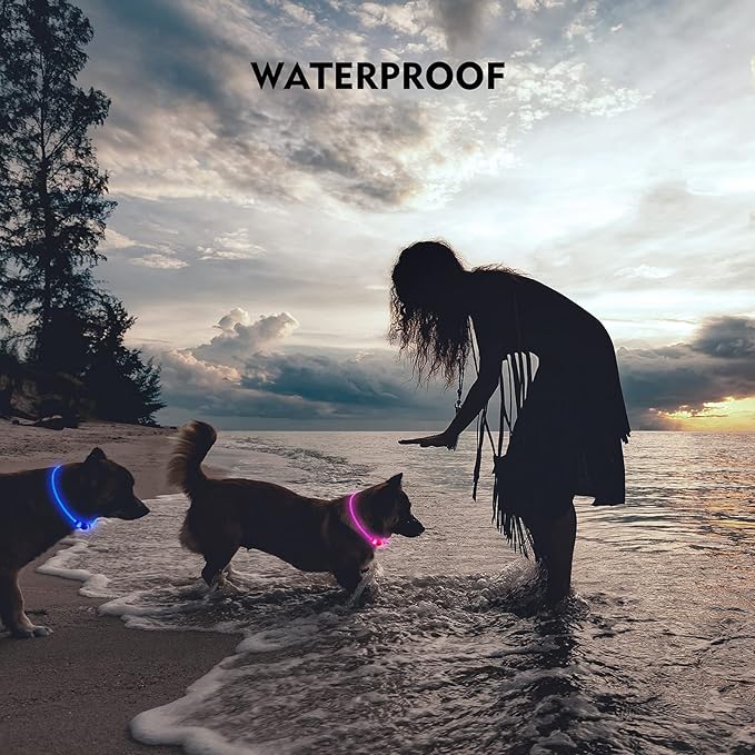 NOVKIN LED Dog Collar, Cut-to-Fit Light Up Dog Collar - Image 4