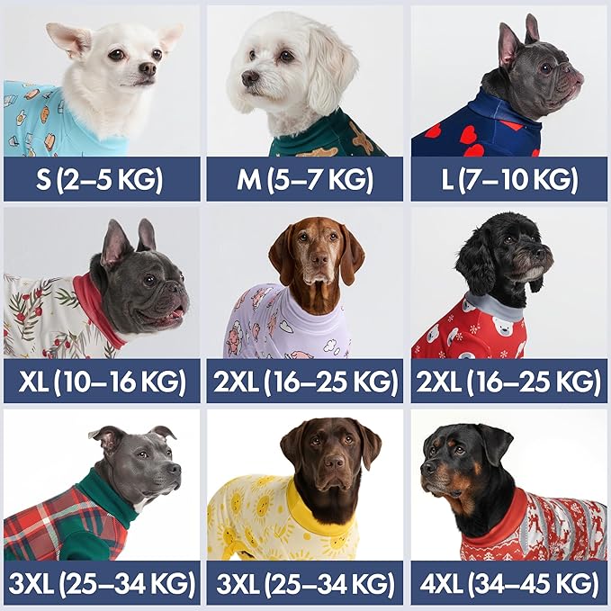 Spark Paws Dog Christmas Pajama, Dog Recovery Suit Male, Ultra-Soft and 4-Way - Image 2
