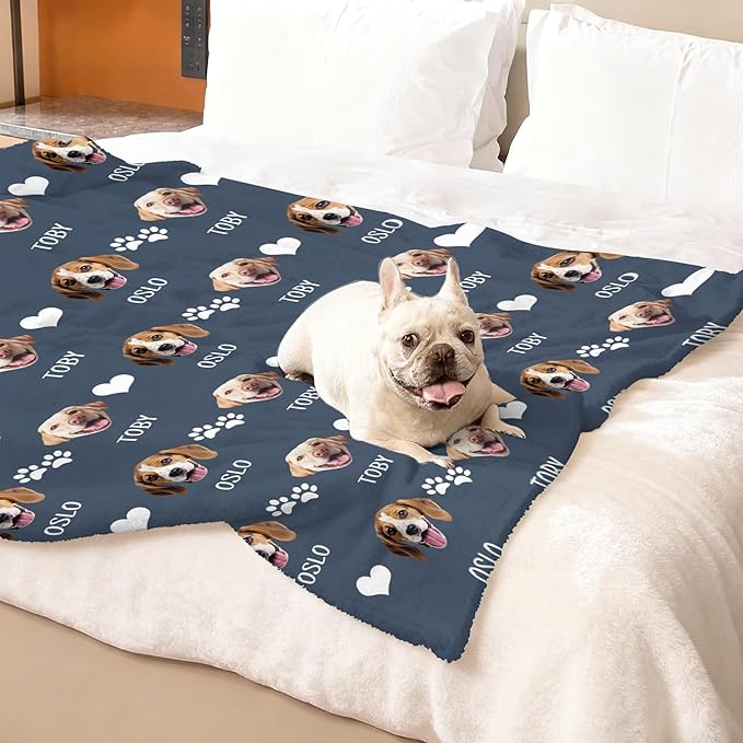 Personalized Pet Blanket with Photo & Name – Custom Dog Blankets - Image 3