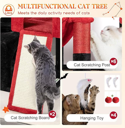 Globlazer Heavy Duty Cat Tree 78 inch Sturdy Gothic Cat Tower - Image 5