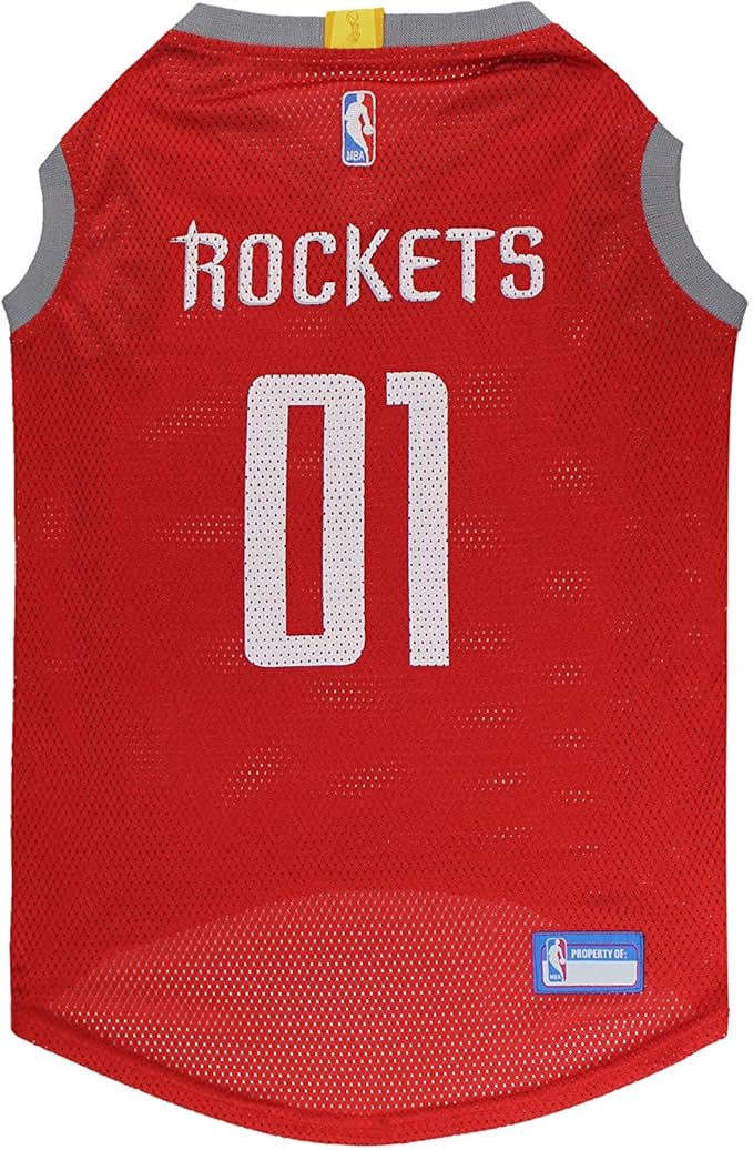 Pets First NBA HOUSTON ROCKETS DOG Jersey, X-Small by PETSFIRST