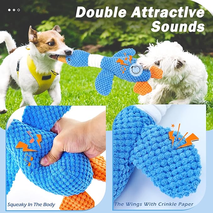 Vitscan Upgraded Goose Indestructible Dog Toys - Image 5