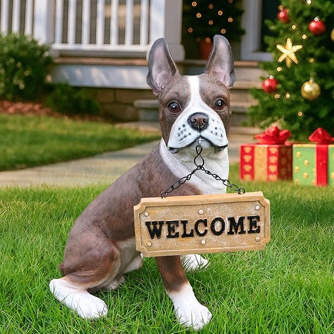 French Bulldog Dog Garden Statue by Sprgarde