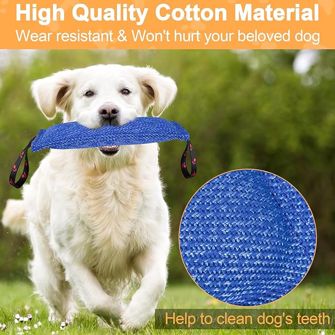 ToLanbbt Dog Tug Toy Bite Jute Pillow Pull Toy - Image 3