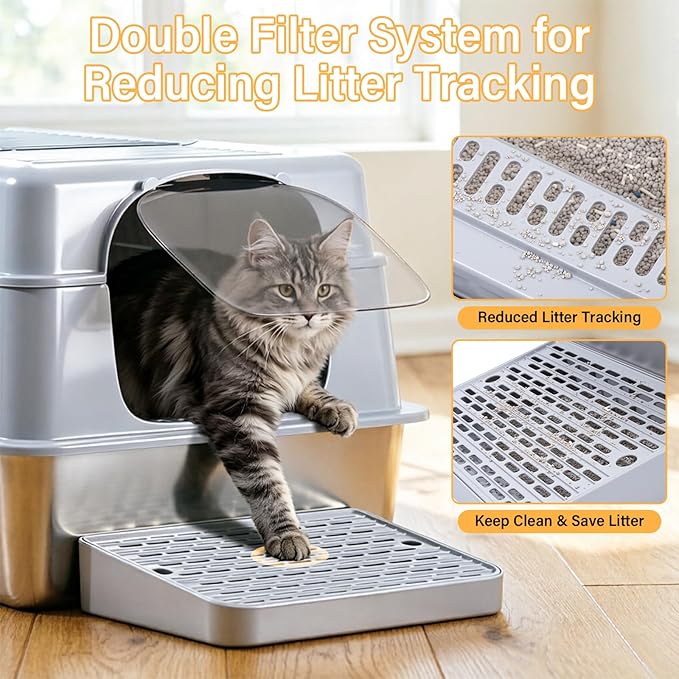 XXXL Stainless Steel Litter Box - Image 5