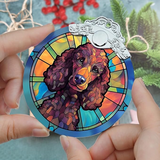 Jocidea Christmas Ornament, Poodle Christmas Decor, Poodle Ornaments - Image 3
