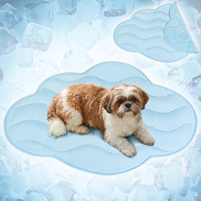 PetAmi Dog Cooling Mat, Cloud Shape, Pet Pad by PetAmi