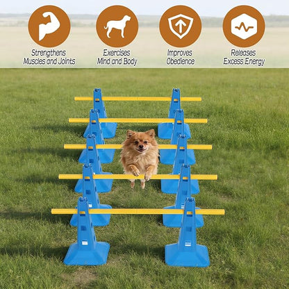Dog Agility Hurdle Cone Set, Dog Agility Course Backyard Set - Image 4