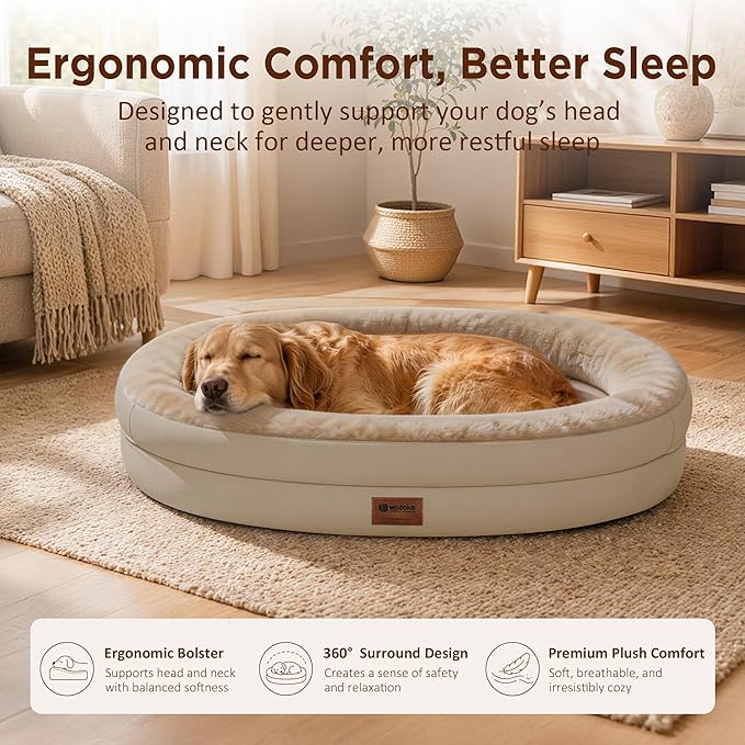 Orthopedic Dog Bed for Extra Large Dogs, XL Waterproof Dog Bed - Image 3