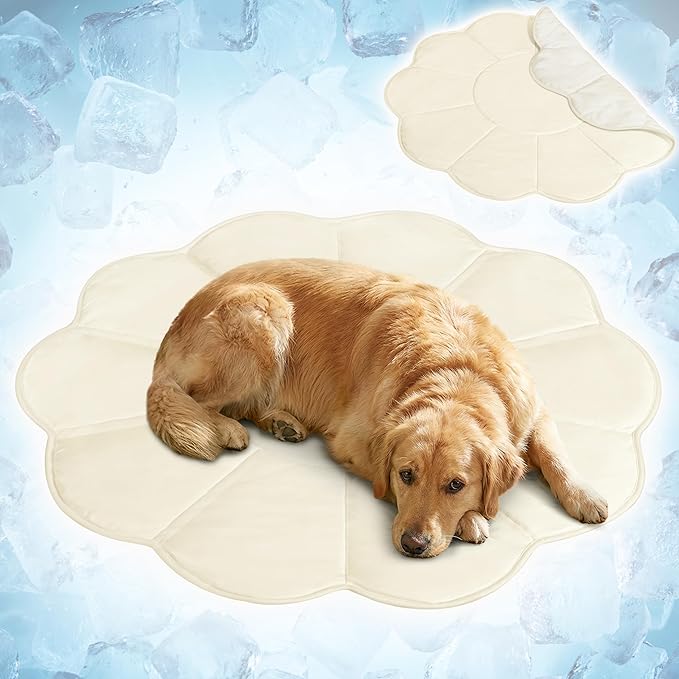 PetAmi Dog Cooling Mat, Flower Shape, Pet Pad by PetAmi