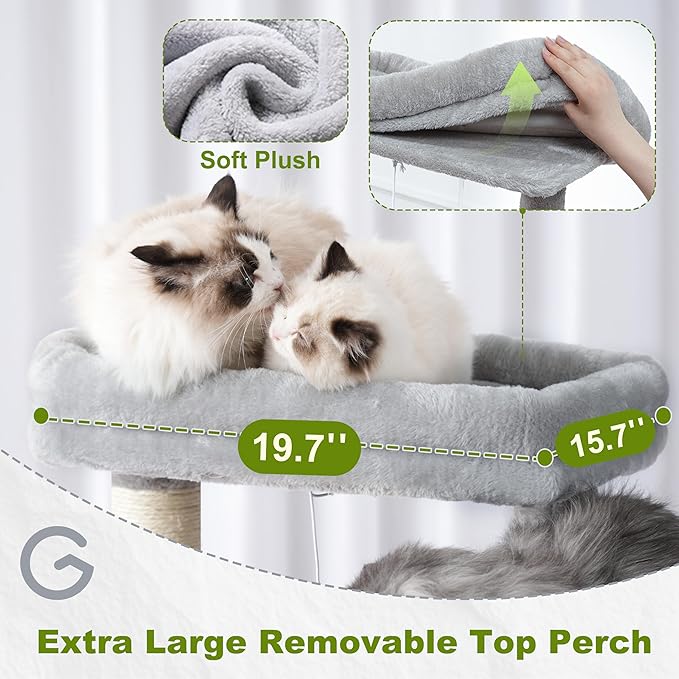 Gitelsnour Cat Tree, Cat Tower for Large Cats - Image 3