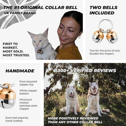 Beau's Bells 2 Extra Loud Cat & Dog Bells | Pet Tracker | Save Birds & Wildlife - Image 2