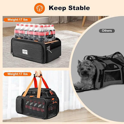 pidipiti 17x12.5x8.5 TSA Approved Expandable pet Carrier - Image 5