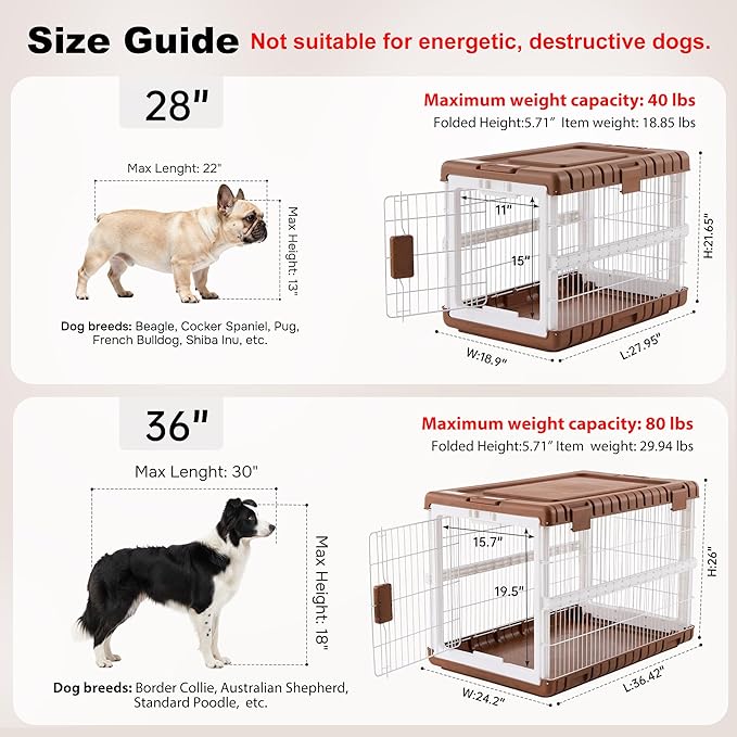 ZOMISIA Collapsible Dog Crate for Large Dogs - Image 3