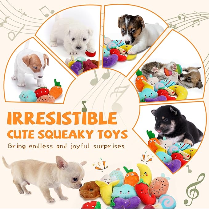 Cheerful 20-Pack Squeaky Dog Toys Set - Image 6