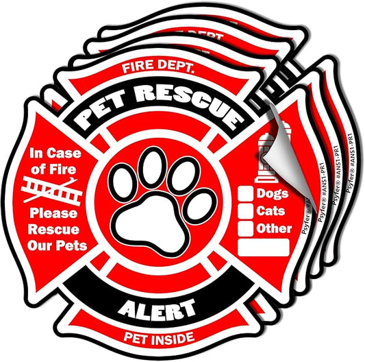 Psyfer® Pet Rescue Alert Fire Safety Stickers by Psyfer