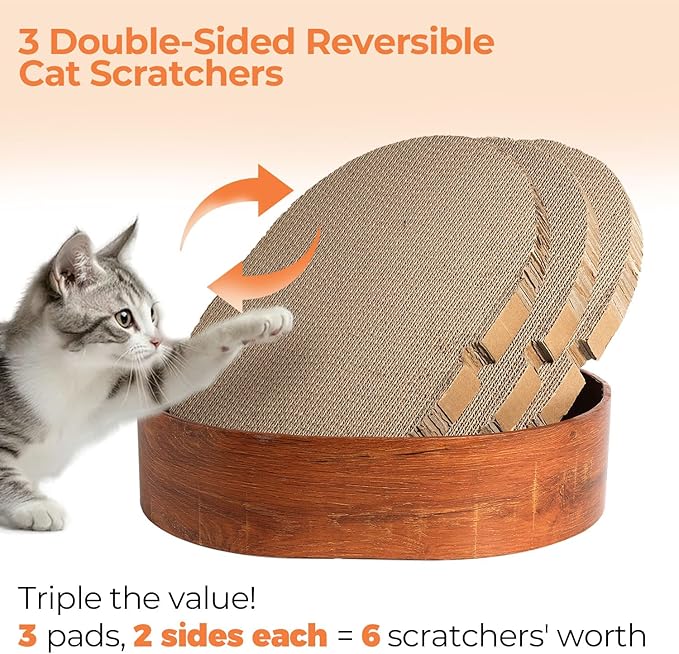 3 Pcs 16 Inch Cat Scratching Board - Image 4