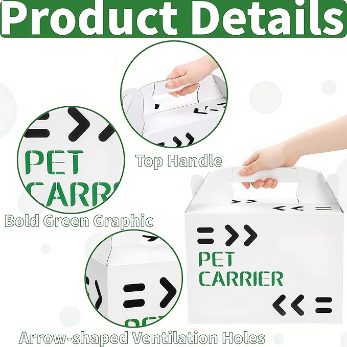 Coloch 20 Pack Cardboard Pet Carrier - Image 3