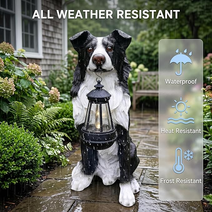 Border Collie Dog Garden Statue - Image 6