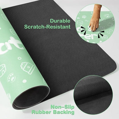 Pet Feeding Mat, Dog Cat Mat for Food and Water, Dog Bowl Waterproof Placemat - Image 3