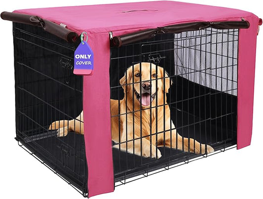 HiCaptain Breathable Dog Crate Cover 48 Inch, Durable Heavy Duty Kennel Cover by HiCaptain