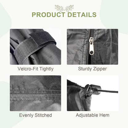 Black Bird Cage Cover, Adjustable - Image 5