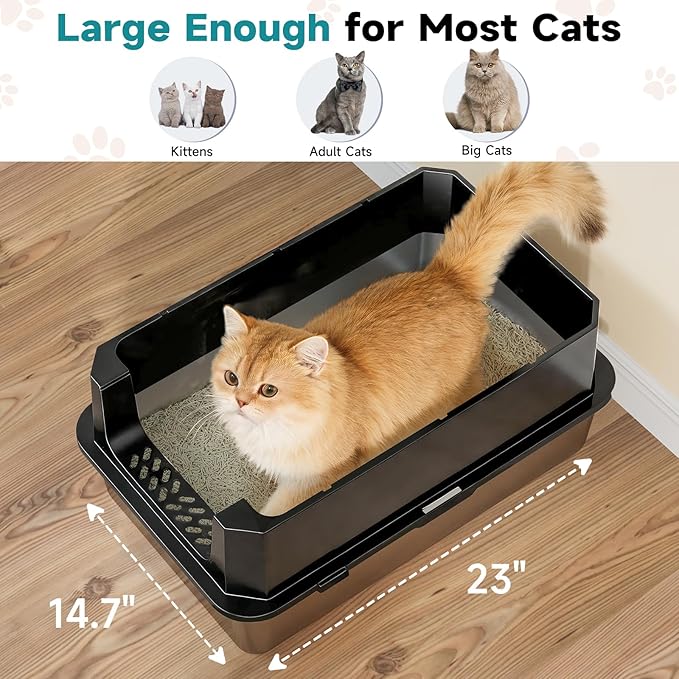 TENTIZON Stainless Steel Cat Litter Box - Image 3