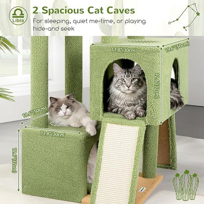 Globlazer Heavy Duty Cat Tree 78 inch Sturdy Cactus Cat Tower - Image 3
