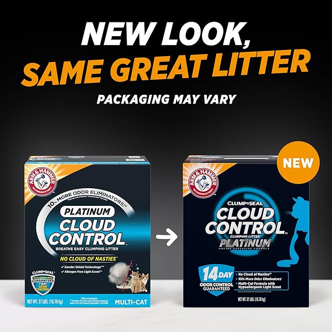 ARM & HAMMER Cloud Control Platinum Cat Litter, Hypoallergenic and Dust-Free - Image 2