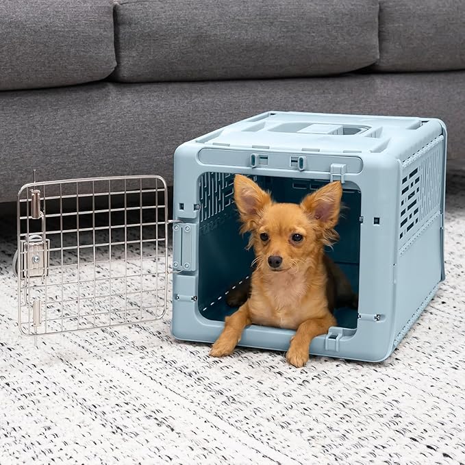 SportPet Designs Collapsible X-Small Pet Travel Carrier, Hard-Sided Kennel - Image 2