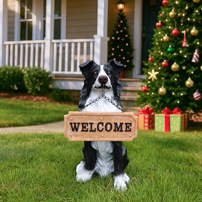 Border Collie Dog Garden Statue - Image 8