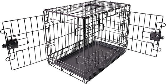Amazon Basics Portable, Foldable Metal Wire Dog Crate by AmazonBasics