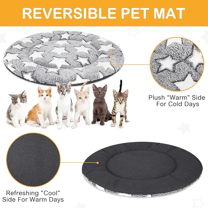 VitalCozy 4 Pcs Dog Crate Pads, Ultra Soft Warm Washable Anti-Slip Kennel Bed - Image 5
