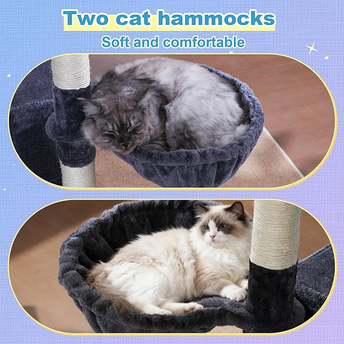 Hey-brother Cat Tree Tower, Scratching Posts - Image 6