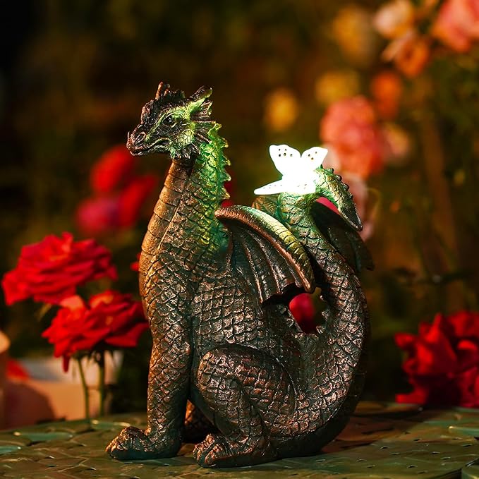 Nacome Solar Dragon Outdoor Statues by Nacome