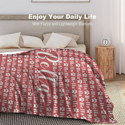 Personalized Paw Print Dog Blanket - Image 2