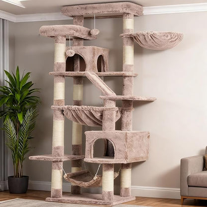 Heybly Cat Tree, 71-Inch-Tall Tower by HEYBLY