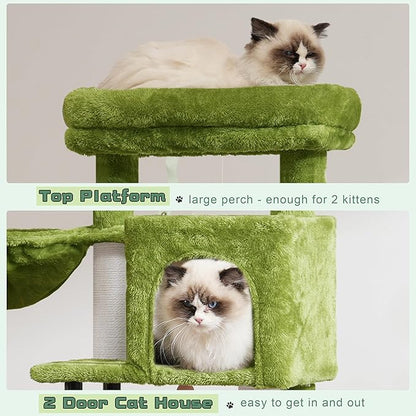 Gitelsnour Cat Tree, Cat Tower for Indoor Cats, 43.3 inch Cat Tree Tower - Image 4
