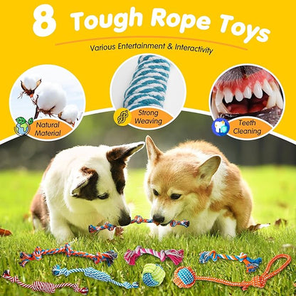 Zeaxuie 25 Pack Luxury Dog Chew Toys - Image 4