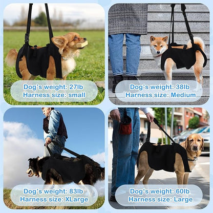 Shinylin Dog Carry Sling Emergency Backpack Pet Legs Support and Rehabilitation - Image 2