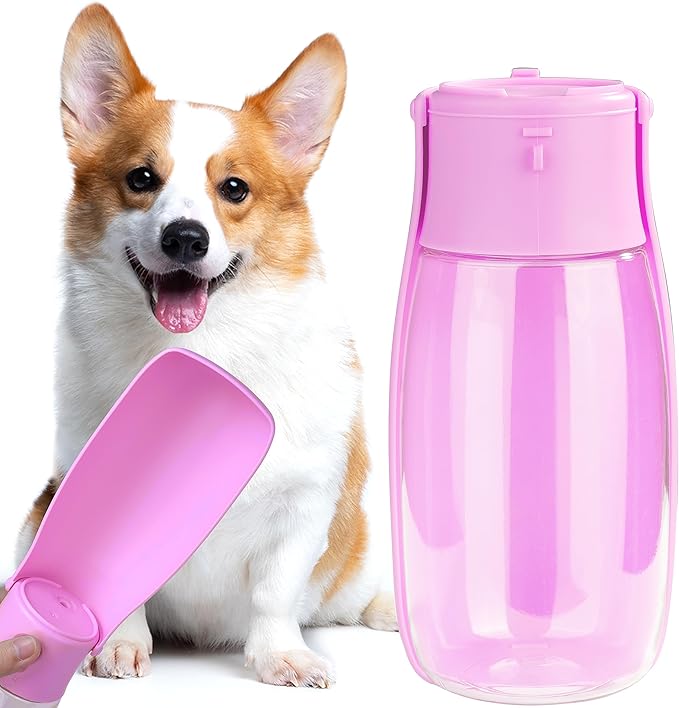 Foldable Dog Water Bottle, Leak-Proof Portable Water Dispenser by AVELORA