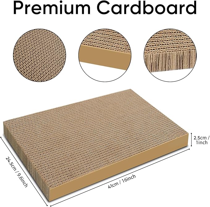 Cat Scratchers 6 Packs Refill Cat Scratching Pad Cardboard - Image 2