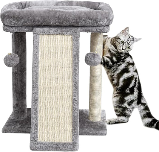 SYANDLVY Small Cat Tree with Scratching Post, Cat Scratching Board by SYANDLVY