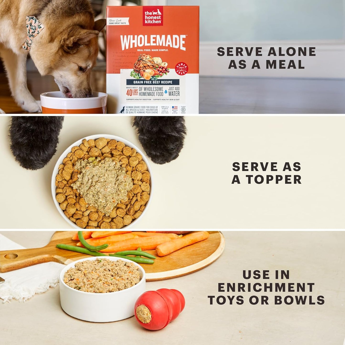 The Honest Kitchen Wholemade™ Limited Ingredient Fish Dog Food, 10 lb Box