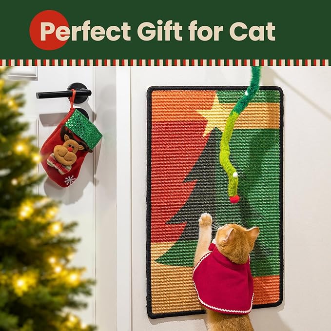 Conlun Cat Scratcher Mat, Sisal Cat Scratch Pad, Horizontal Floor Cat - Image 9